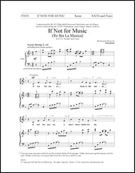 cover If Not for Music SATB choral sheet music cover